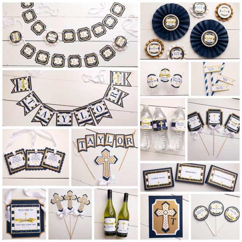 Wine Bottle Stickers Wine Labels First Communion Decoration Etsy