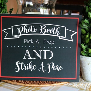 Photo Booth Sign for Graduation Party, Various Sizes, Customized to Your School Colors!