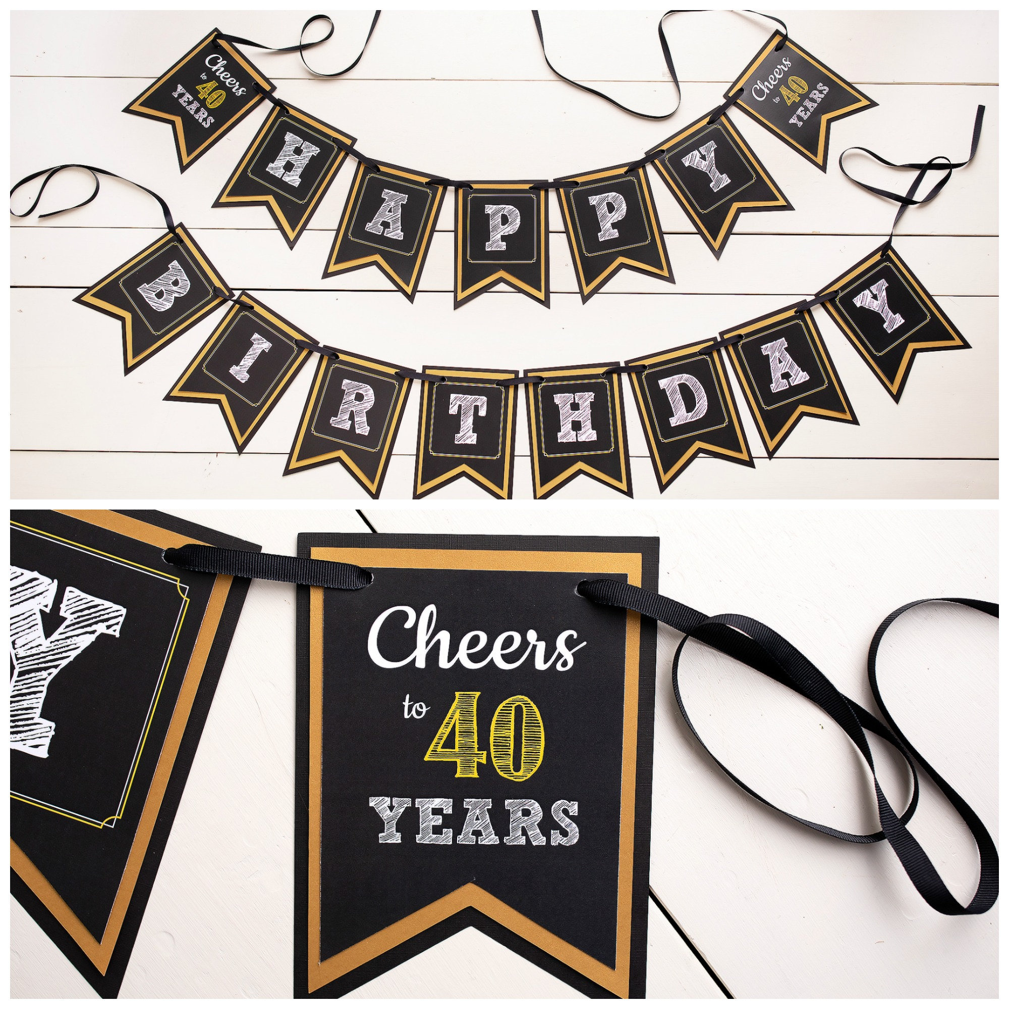 40th birthday banner deals