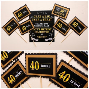 Candy Bar Sign, Candy Bar Labels, Sweets Table Signage, Milestone Birthday Candy Bar, Vintage Dude
