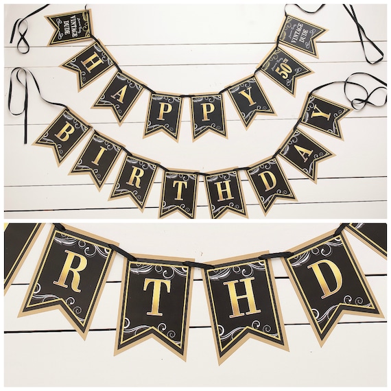 Milestone Birthday Decorations, Vintage Dude, Birthday Banner, Adult Birthday Party Decor, Aged To Perfection Il_570xn