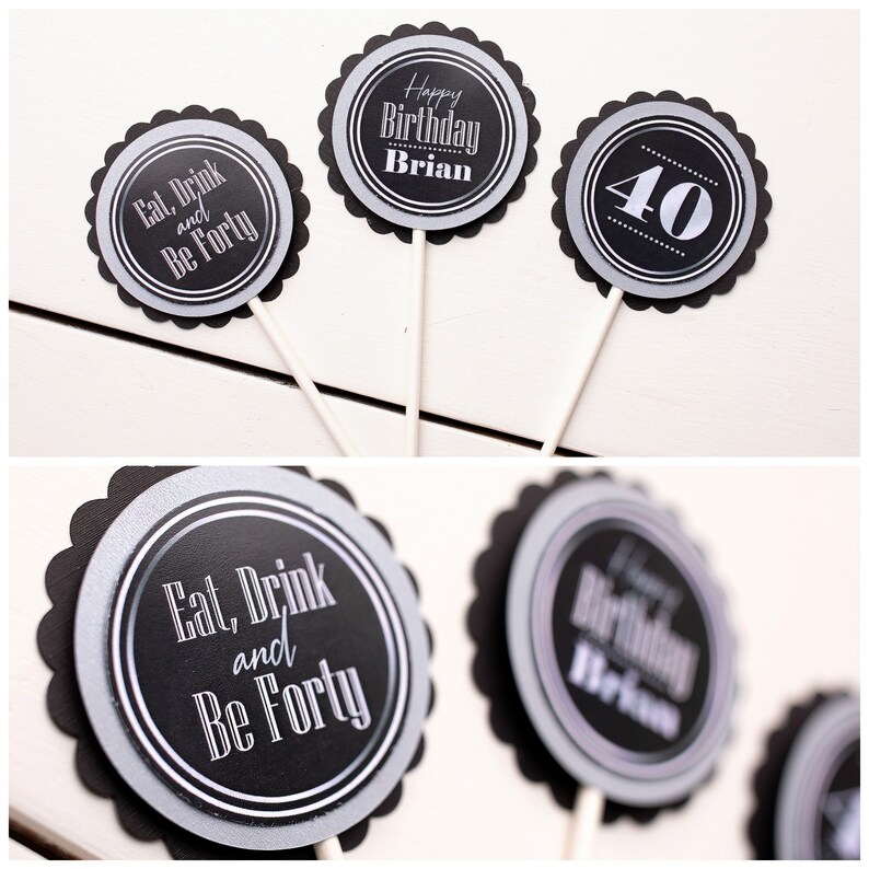Aged To Perfection Beer Labels Adult Birthday Party Decor 40th Birthday Centerpiece Milestone Birthday Decorations
