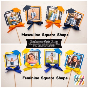 Graduation Centerpiece, Graduation Table Decor, Photo Centerpiece, Graduation Party Decorations,