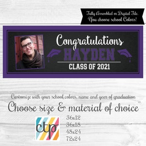 Graduation Party Decorations, Graduation Yard Sign, Graduation Banner, Printable, Digital Download, PDF, image 8