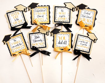 Graduation Centerpiece,  Graduation Table Decor, Graduation Party Decorations, Class of 2026, Daughter Graduation, ANY SCHOOL COLORS!