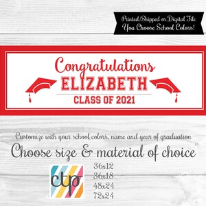 Graduation Party Decorations, Graduation Yard Sign, Graduation Banner, Printable, Digital Download, PDF, image 4