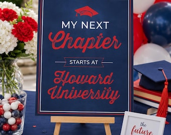 My Next Chapter Sign, Graduation Party Decor, College Bound Sign, Personalized Poster