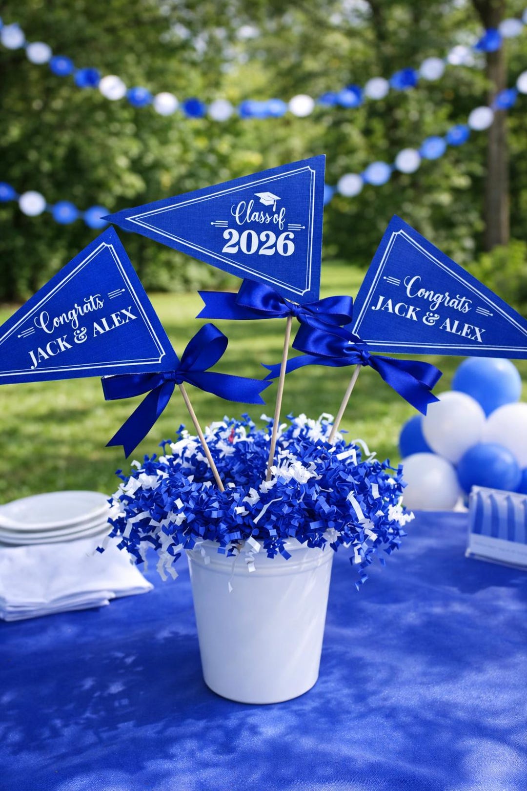 Graduation Procession Stick Centerpiece Sticks for Graduation Celebration. Set of 3 - YOU CHOOSE ...