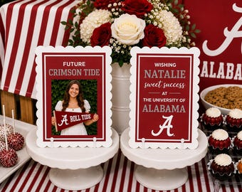 Graduation Dessert Table Sign Set, College Graduation Party Signs, Sweet Table Decor, Printed Graduation Decorations
