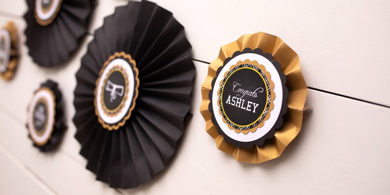 Graduation Party Decorations, Paper Fan Decorations, Paper Fans, Backdrop, Class of 2024, Daughter Graduation, image 3