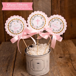 Baptism Centerpiece, Floral Wreath, Fully Assembled,