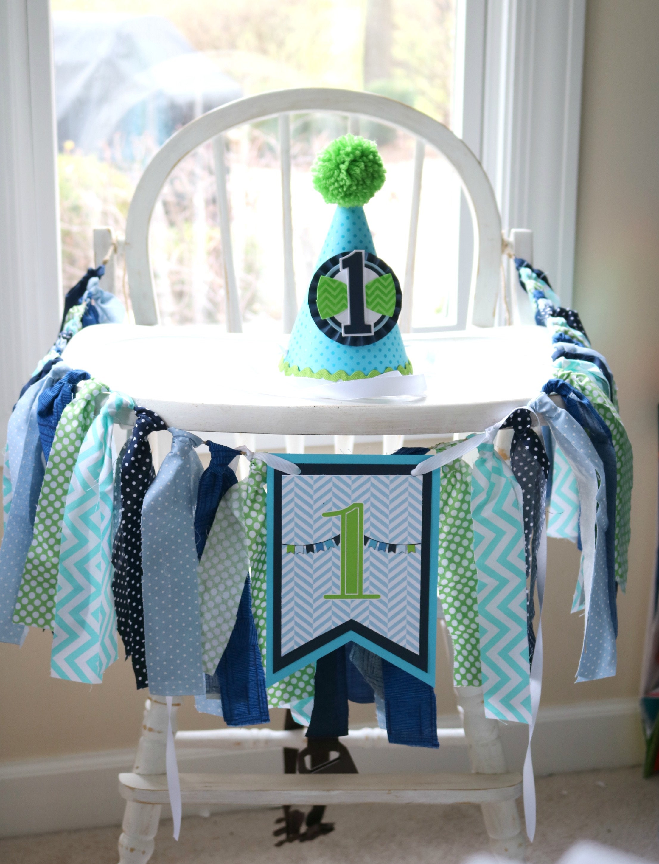 Little Man Birthday Party Decorations High Chair Decor Etsy