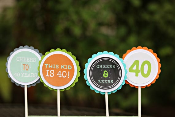 This Kid Is 40 40th Birthday Party Decorations Milestone Birthday