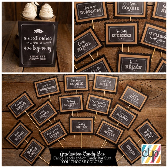 Graduation Party Decorations, Graduation Candy Bar Signs, Daughter Graduation, Il_570xn