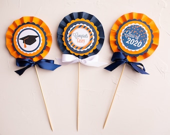 Centerpiece Sticks for Graduation Party, Set of 3, Fully Assembled!