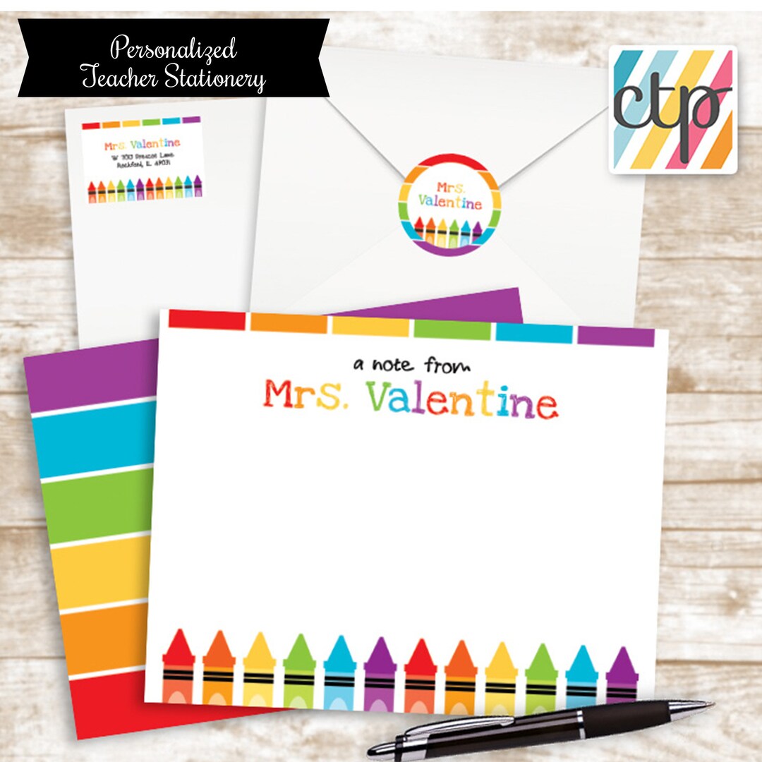 Personalized Stationery, Teacher Notepad, Teacher Appreciation Gift