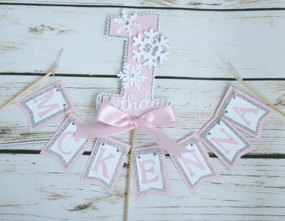 Winter ONEderland Cake Topper, 1st Birthday Smash Cake, Winter Birthday Party Decoration, Winter Wonderland Il_570xn