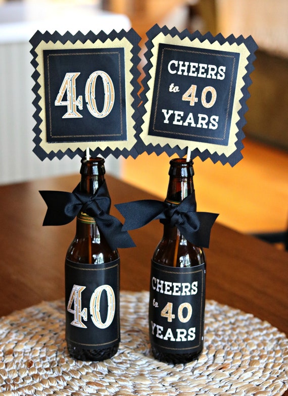  40TH BIRTHDAY DECORATIONS 40th Party Centerpiece Table Etsy