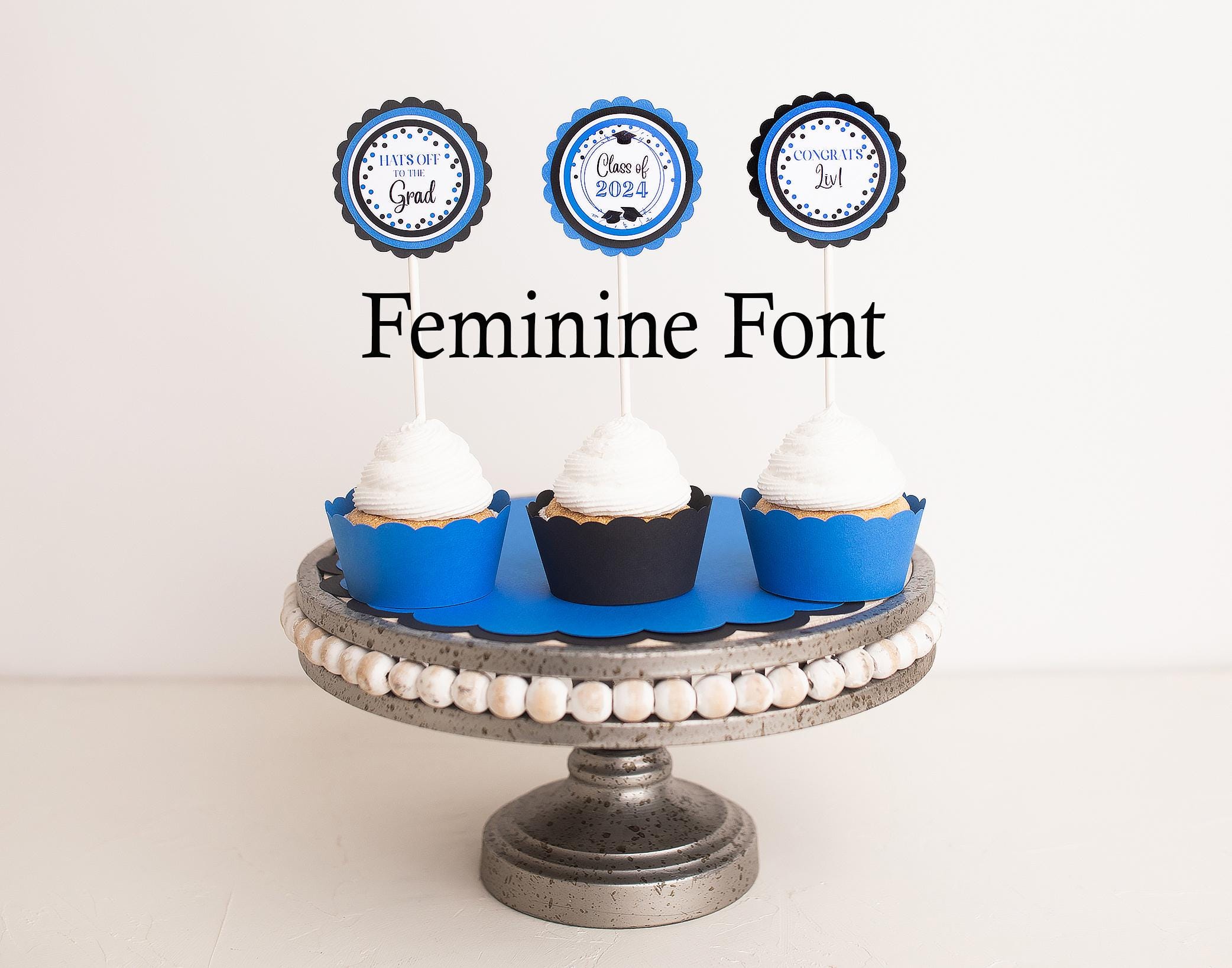 Graduation Cupcake Printables Party Printables - Tip Junkie
