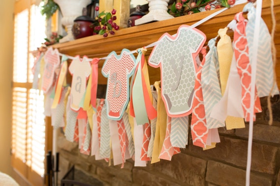 Giraffe Baby Shower Banner Fabric Garland Tassel Banner Rag Giraffe Baby Shower Banner Fabric Garland Tassel Banner Rag