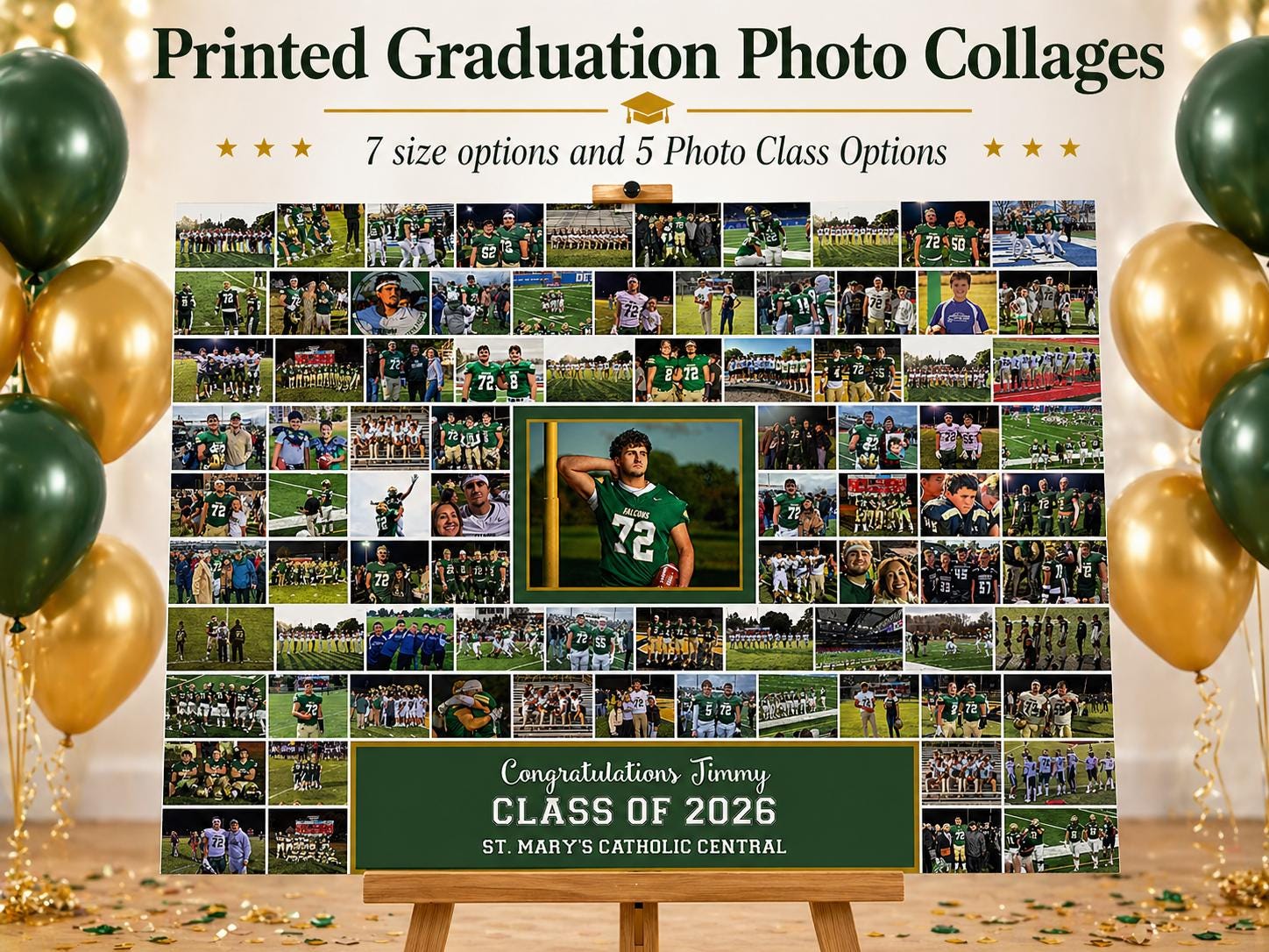Graduation Collage Examples PRINTED Graduation Collage, Custom Made From Your Photographs! - Etsy