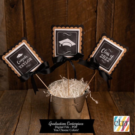 Digital Download, PDF, Graduation Party Decorations, Graduation Centerpiece, Son, Il_570xn