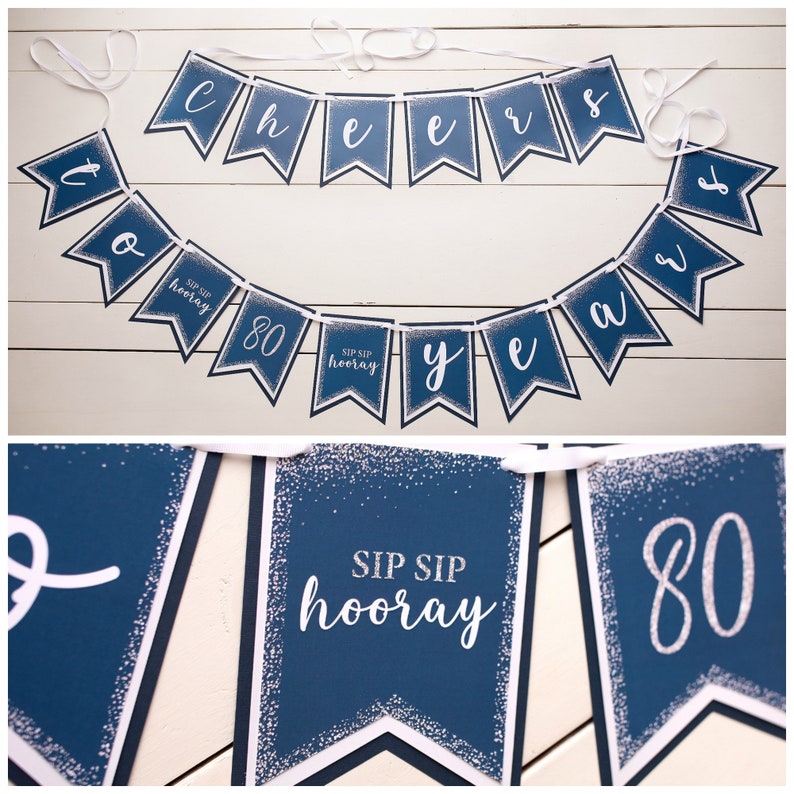 80th Birthday Party Decorations Appetizer Picks Mini Cupcake Etsy