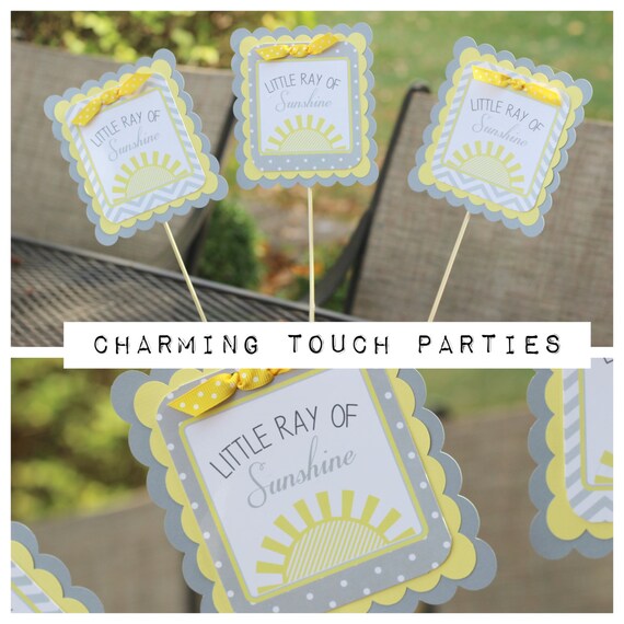 Sunshine Baby Shower Centerpiece Sticks Sunshine Centerpiece