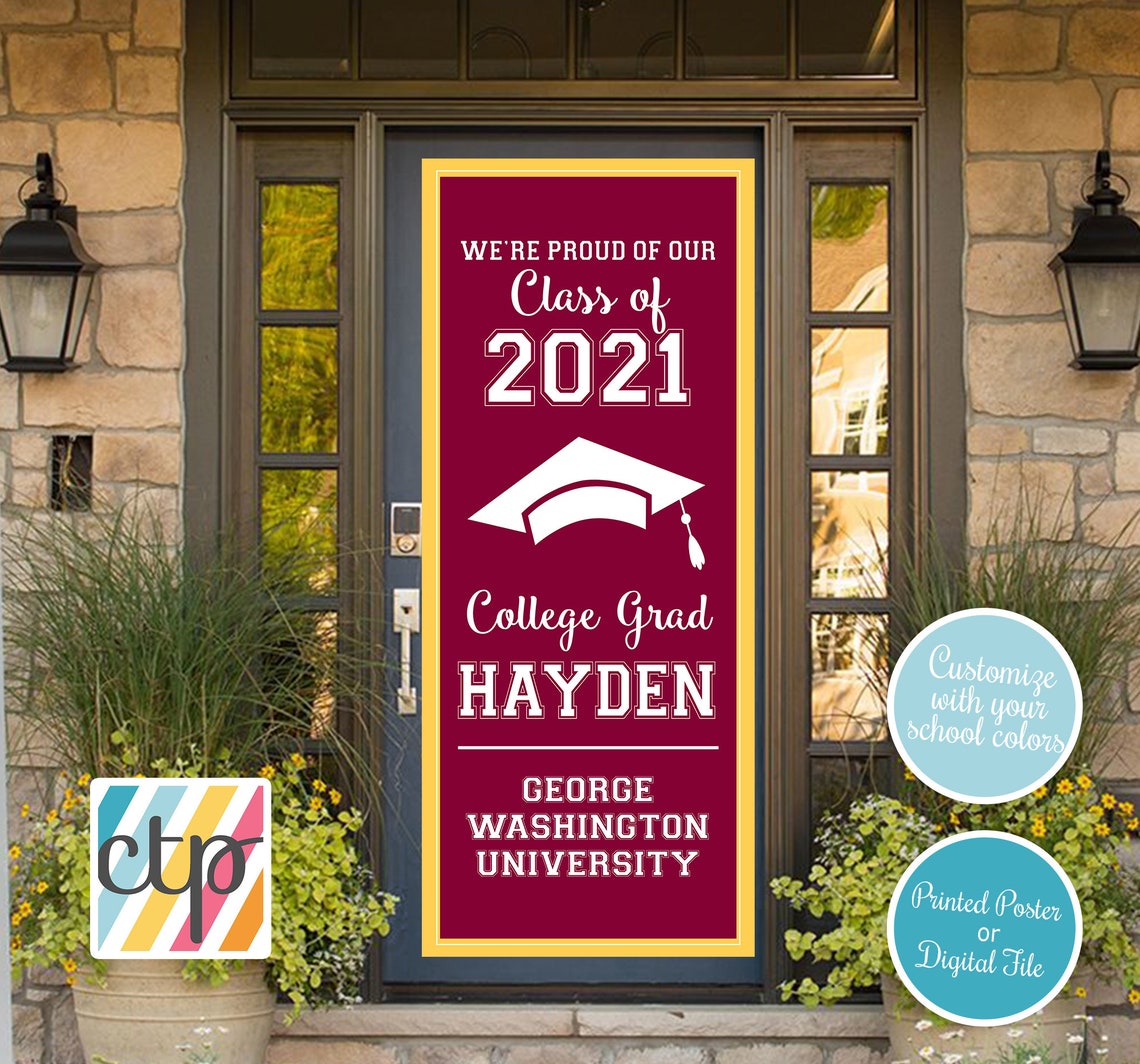 Graduation Door Banner Graduation Decoration 2022 College Etsy