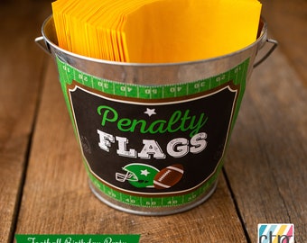 Penalty Flags, Custom Sign, Football Signs, First Birthday, Boy,