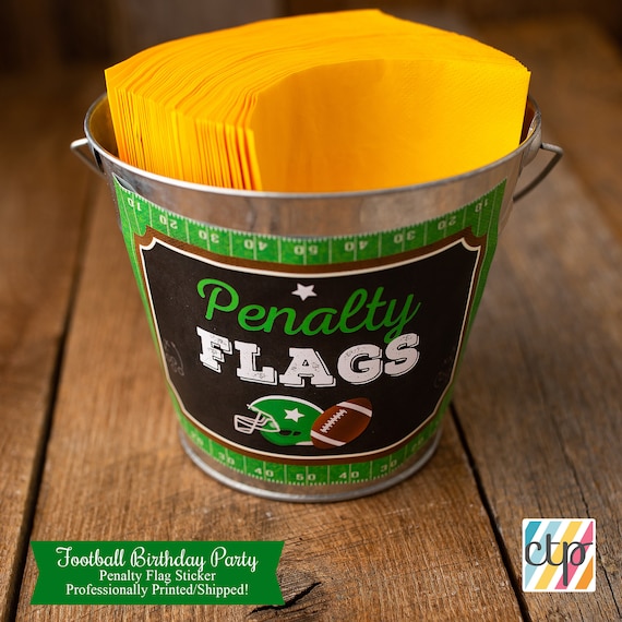 Penalty Flags, Custom Sign, Football Signs, First Birthday, Boy, Il_570xn