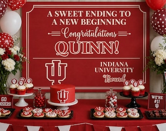 College Bound Dessert Table Sign, Graduation Sweets Table Backdrop, Personalized Grad Party Decor