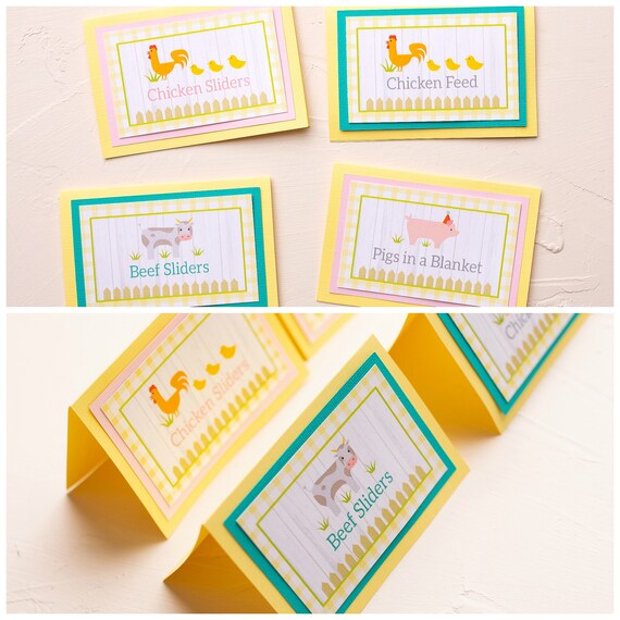 Petting Zoo Birthday, Food Tents, Food Labels, Farm Birthday, Zoo Animal, Barnyard Farm Animals, Baby Animals, Toddler Birthday Il_570xn