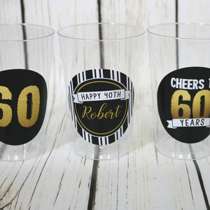 60th Birthday Party Decorations Party Favor Tags Milestone - Etsy