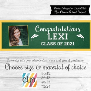 Graduation Party Decorations, Graduation Yard Sign, Graduation Banner, Printable, Digital Download, PDF, image 5