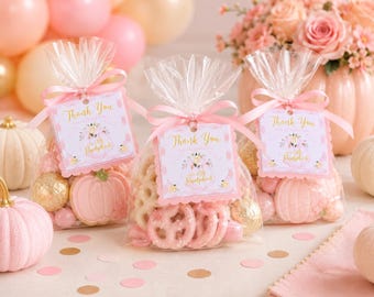 Little Pumpkin Favor Tags | Personalized Gift Tags | 3 Finish Options