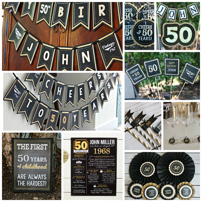 PRINTED 80th birthday poster What Happened in 1939 80th Birthday Decorations Black and Gold Vintage 1939 Back in 1939 80th Party Decor