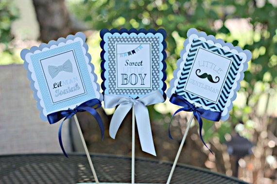 LITTLE MAN DECORATIONS, Little Man Birthday, Bowtie Centerpiece, Bowtie Party Decor, Our Little Man, Mister ONEderful, Mustache Bash Il_570xn
