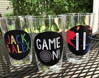 Paintball Party Decorations, Paintball birthday decor, Paintball Party Cups, Paintball supplies, Boy Birthday, Tween Birthday, Teen Boy