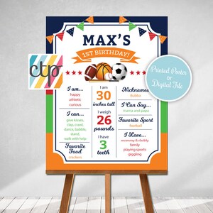All Star Sports Birthday Party, Sports Favor Tags, Football, Basketball ...