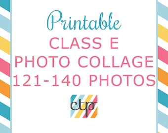 Regalo de cumpleaños personalizado, collage de fotos, collage de imágenes, hecho a medida con tus fotografías, imprimible, descarga digital, PDF