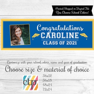 Graduation Party Decorations, Graduation Yard Sign, Graduation Banner, Printable, Digital Download, PDF, image 7