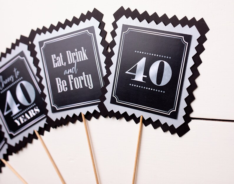 Aged To Perfection Beer Labels Adult Birthday Party Decor 40th Birthday Centerpiece Milestone Birthday Decorations