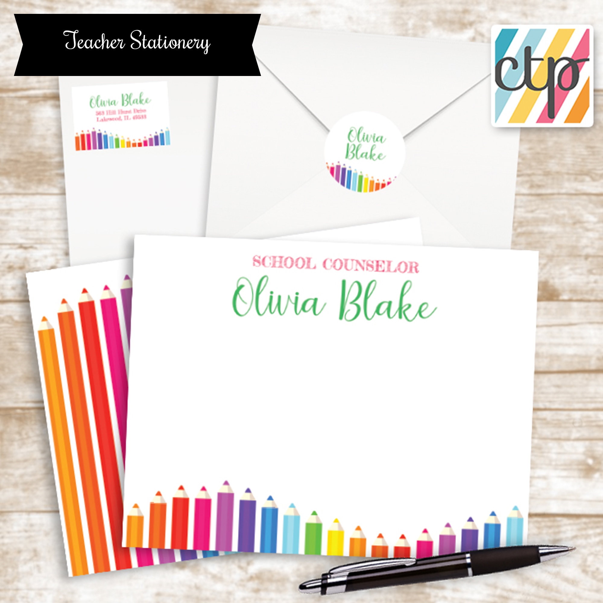 Personalized Stationery Teacher Notepad Teacher Appreciation Etsy