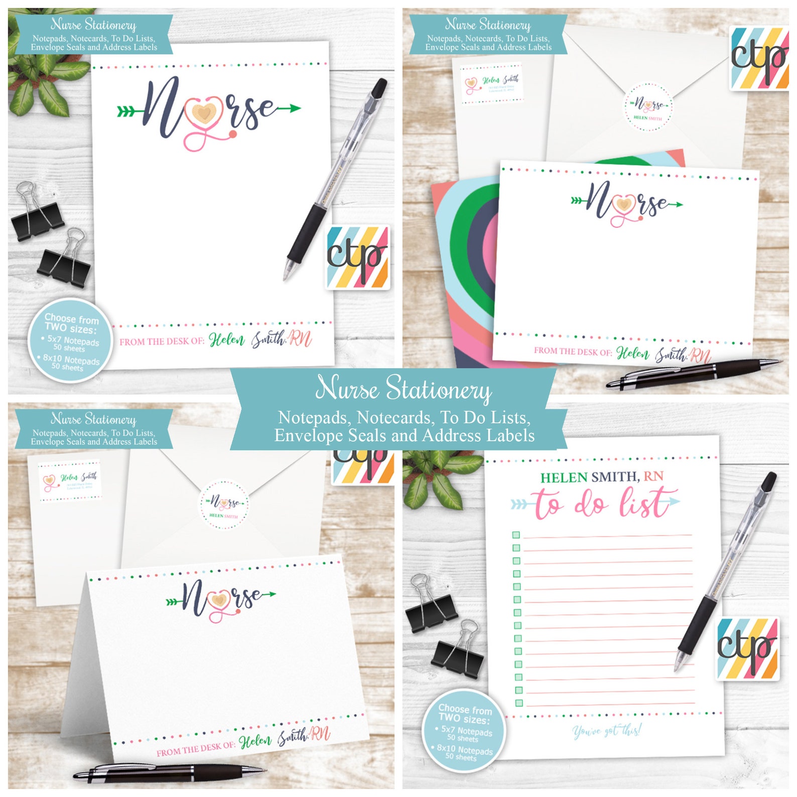 Personalized Nurse Notepad Custom Nurse Gift Gift for Nurse Etsy