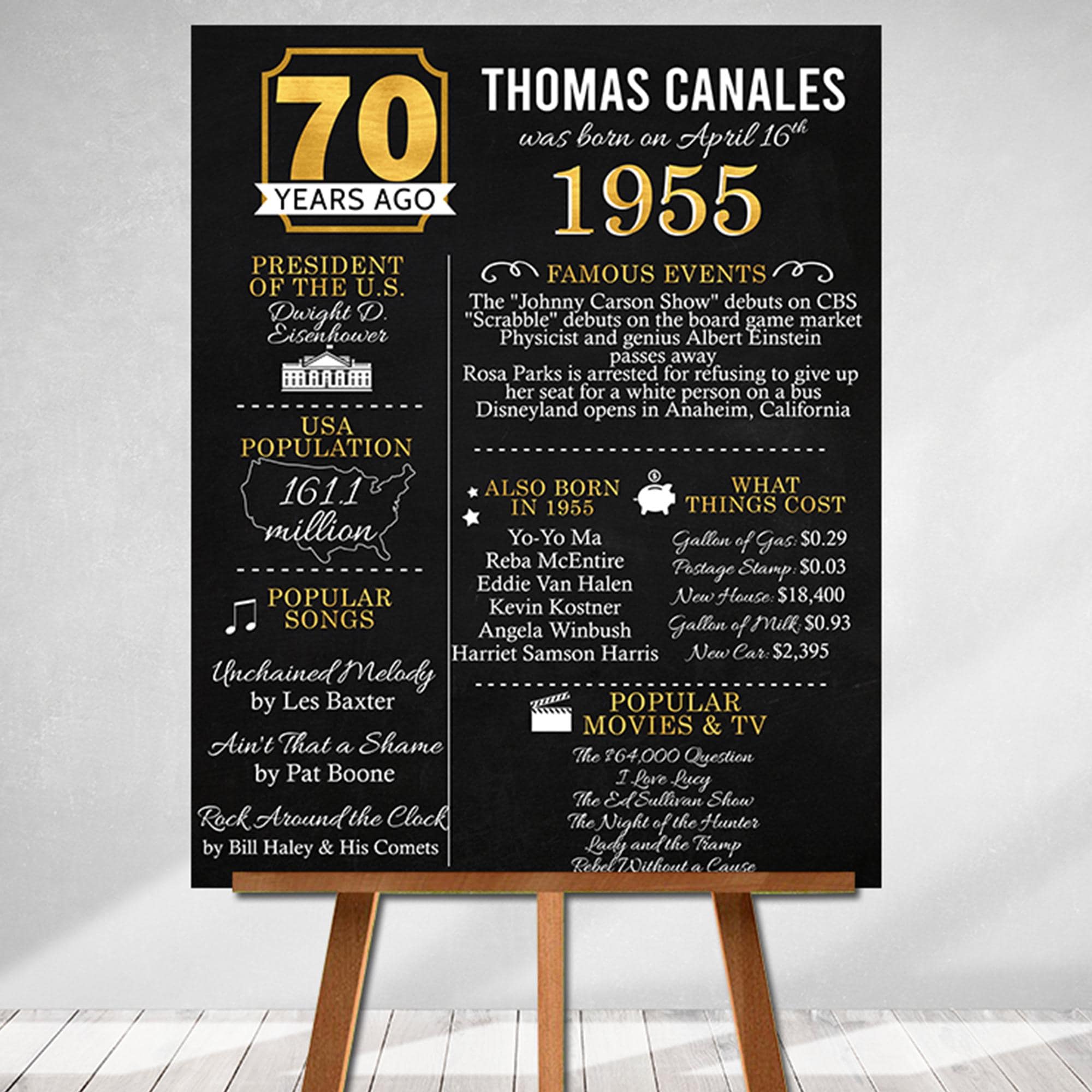 Stuff4 70 Cartes D'anniversaire Pour Hommes Et Femmes – Vintage 1954 Vieillies à La Perfection – 70 Cartes D'anniversaire Pour Grand-père, Grand- Mère, Maman, Papa, Oncle, Tante, 145 Mm