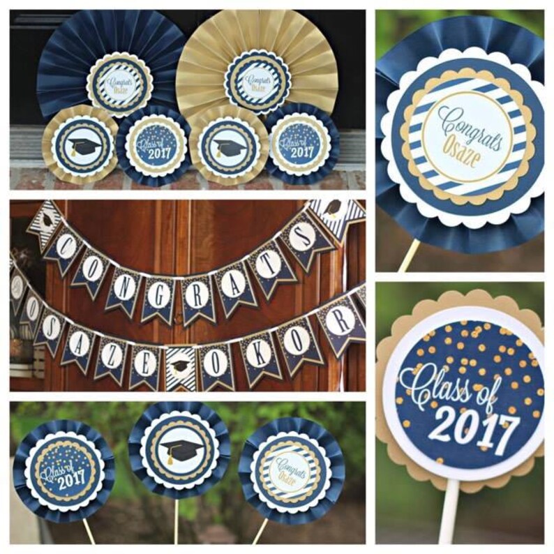 Graduation Cupcake Toppers, Graduation Party Decorations, Class of 2024, Son Graduation, image 2