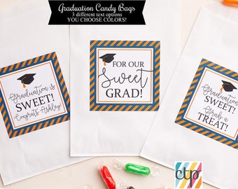 Candy Bags, Favor Bags, Candy Buffet Bags, Graduation Party Decorations, Class of 2024, Daughter Graduation,