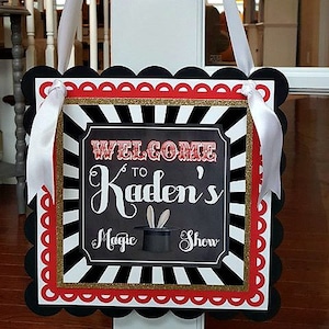 MAGIC SHOW BIRTHDAY Cupcake Toppers, Magician, Magic Decorations, Magic ...