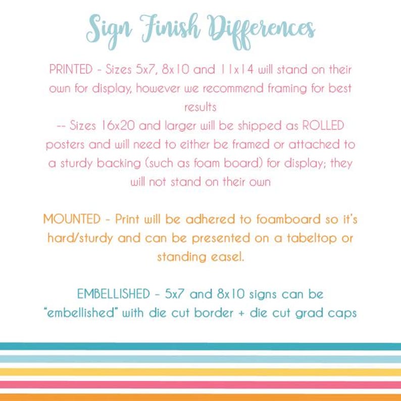 Candy Bar Sign and Candy Picks for Graduation Party - 7 Size Options ...